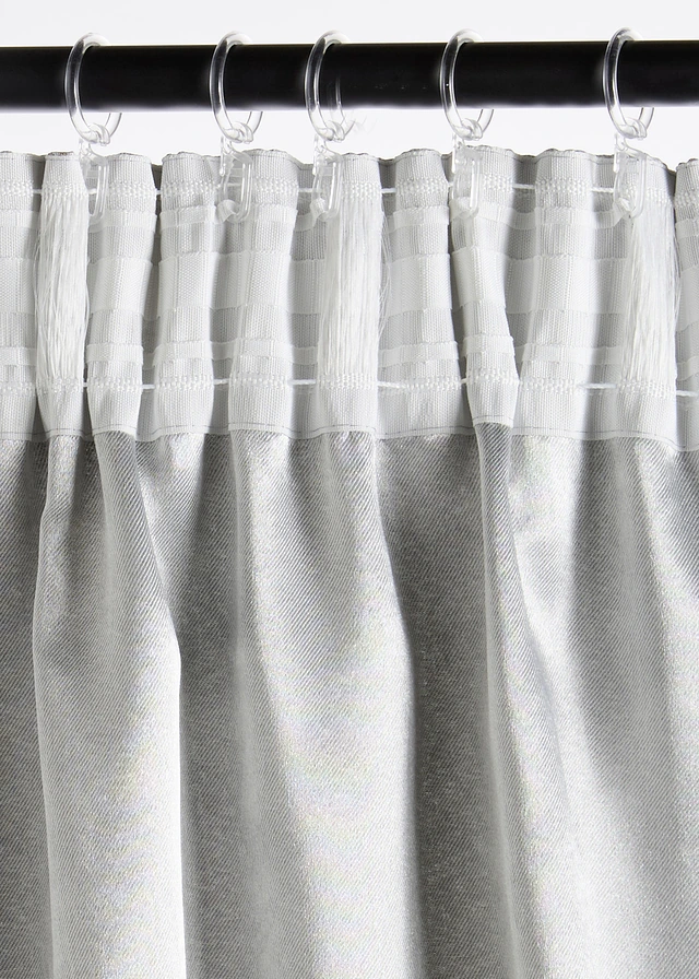 Rideau en polaire jacquard brillant (1 pce) • beige-doré imprimé • product-page.page-title-suffix