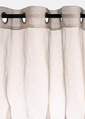 Gordijn met fijne netstructuur (1 stuk), Kleur: crème