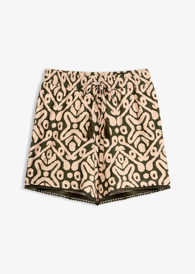 Jersey short van soepele viscose