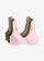 Podprsenka s kosticemi a organickou bavlnou (3 ks v balení), barva: žulově šedá + křišťálově růžová + zemitá olivová