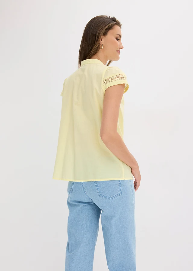 Chemisier 100% coton • jaune clair • product-page.page-title-suffix