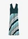 Robe longue et douce en viscose extensible, Couleur: vert profond rayé