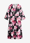 negru-pink floral