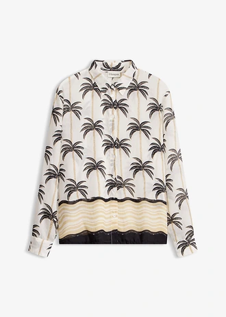 Blouse • wolwit-zwart gedessineerd • bonprix online shop
