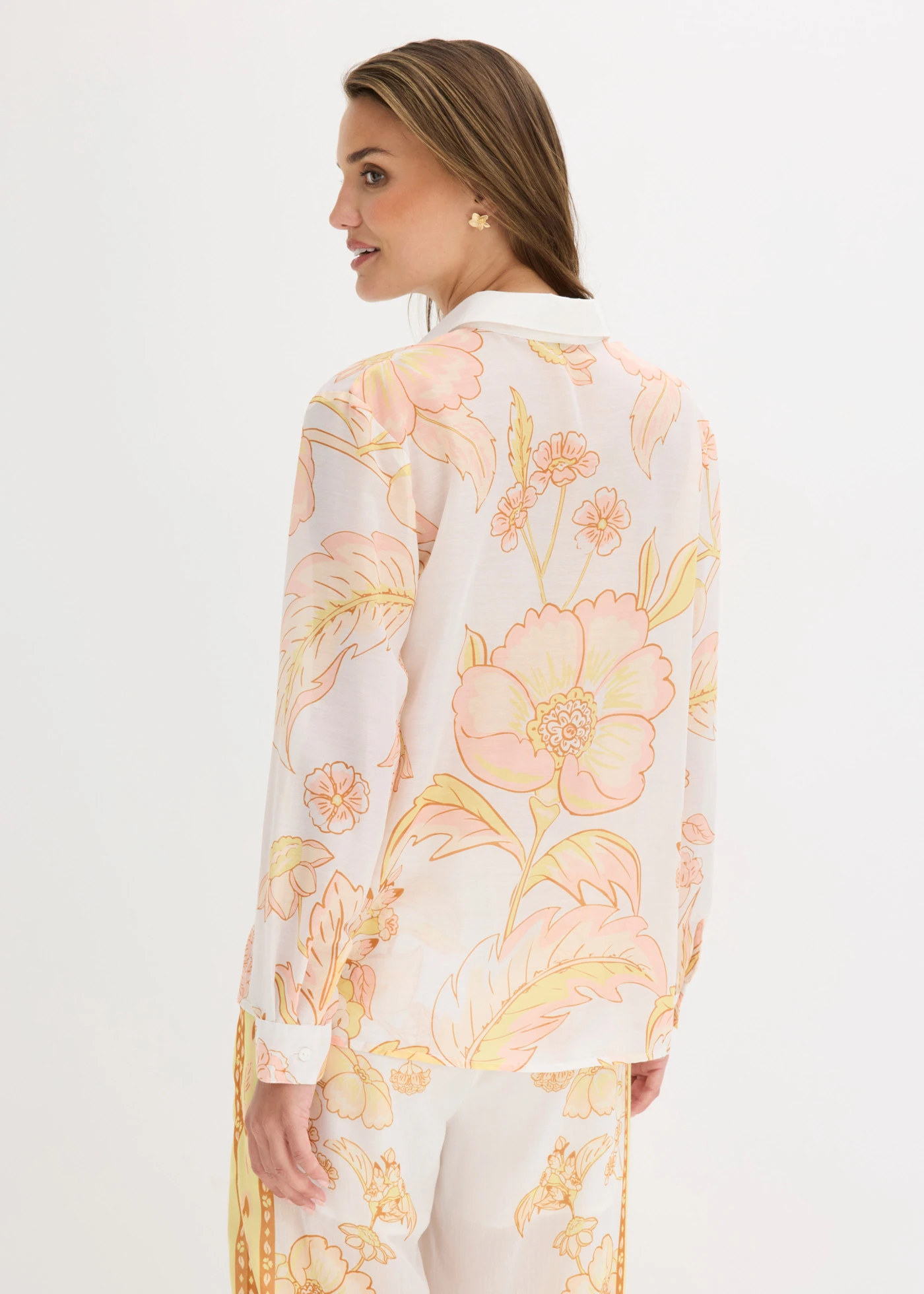 Chemisier • blanc-jaune clair floral • Boutique bonprix
