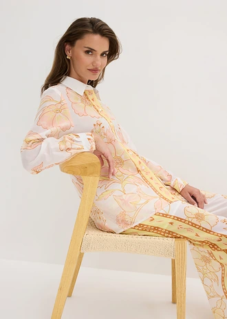 Chemisier • blanc-jaune clair floral • Boutique bonprix