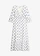 Maxi jurk van gestructureerde viscose met glittereffect, Kleur: wit-blauw paisley