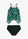 Tankini en mesh imprimé (ens. 2 pces), Couleur: vert foncé paisley