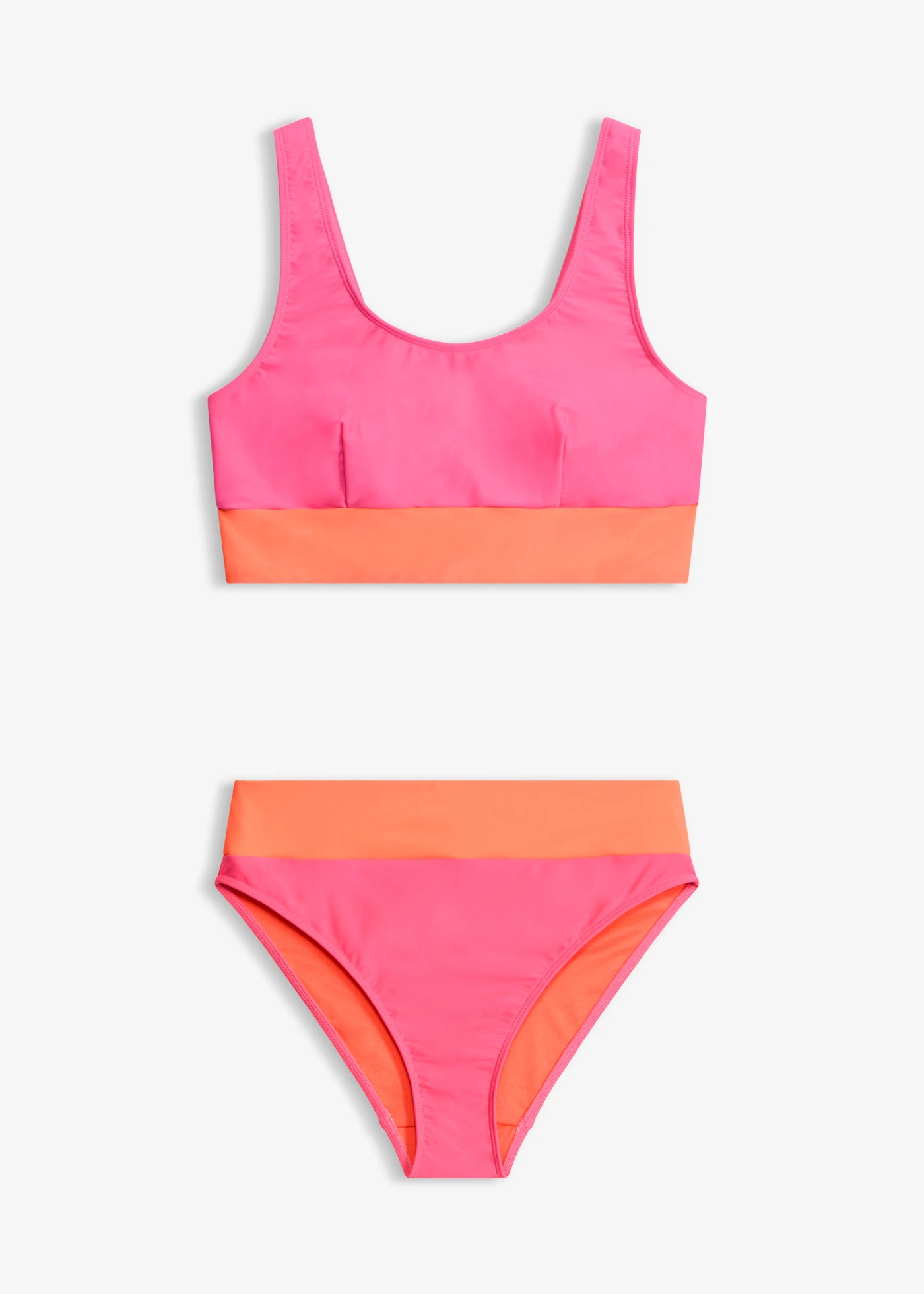 Az alakot szépen rejtő bustier bikini (2-részes szett) • pink • bonprix áruház