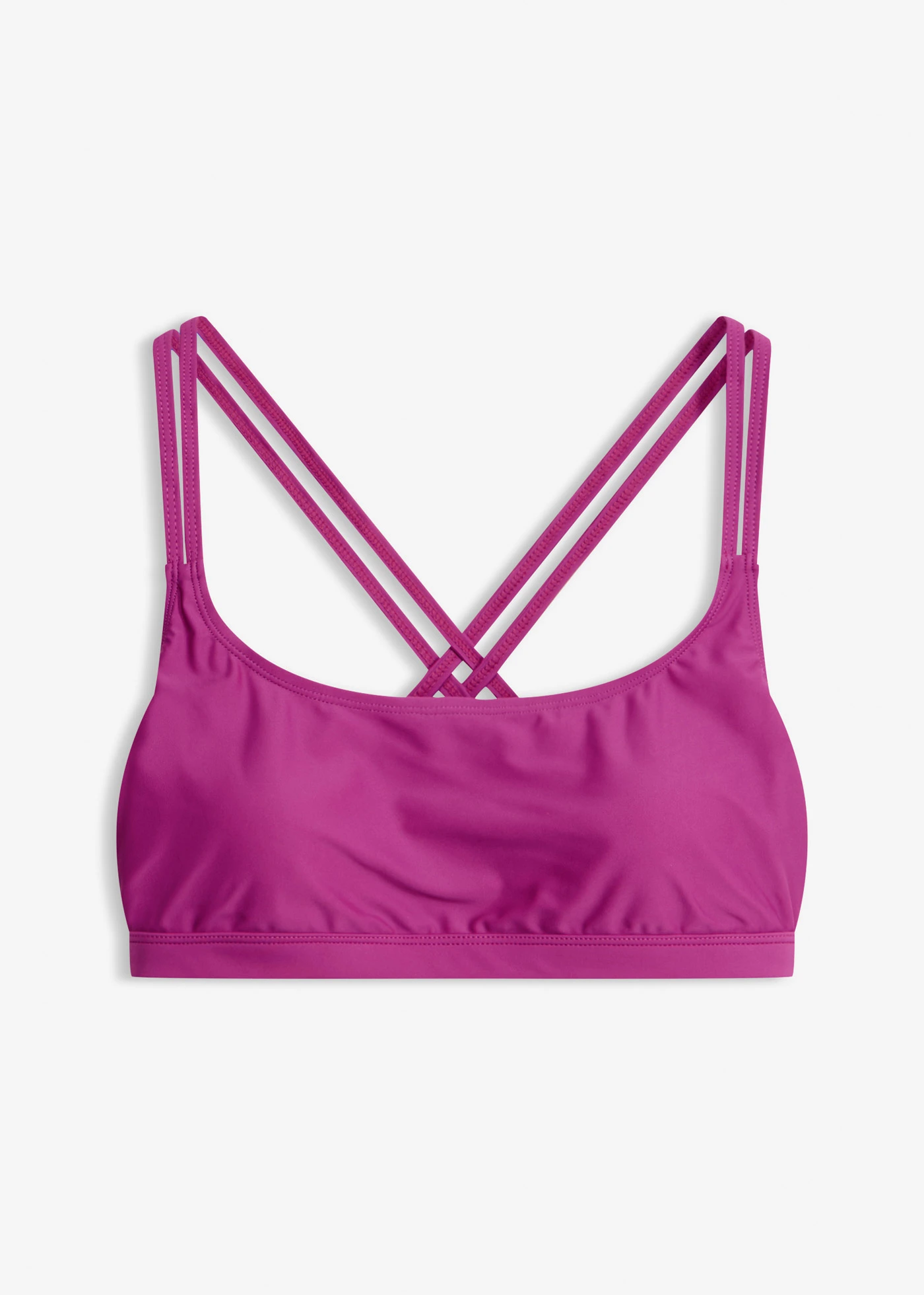 Bustier bikinifelső keresztezett pántokkal • lila • bonprix áruház