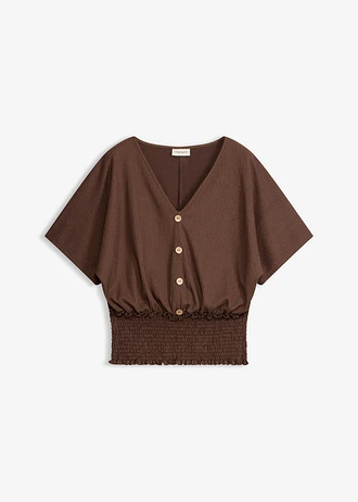 T-shirt en crêpe texturé