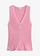 Gilet sans manches en maille, Couleur: rose