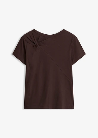 T-shirt en coton • marron foncé • Boutique bonprix