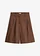 Bermuda doux en viscose mélangée, Couleur: marron