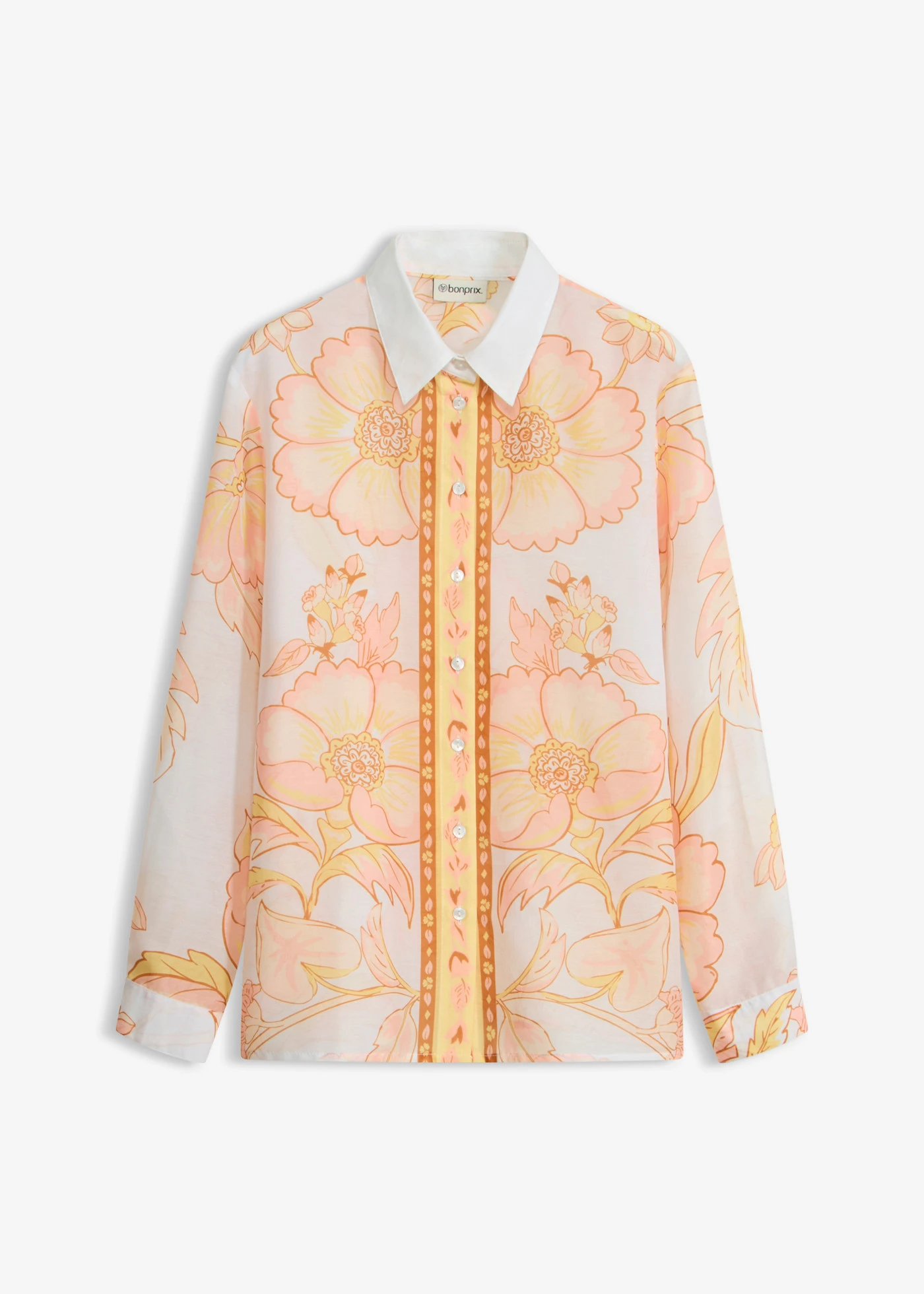 Chemisier • blanc-jaune clair floral • Boutique bonprix