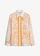 Blouse, Kleur: wit-lichtgeel gebloemd