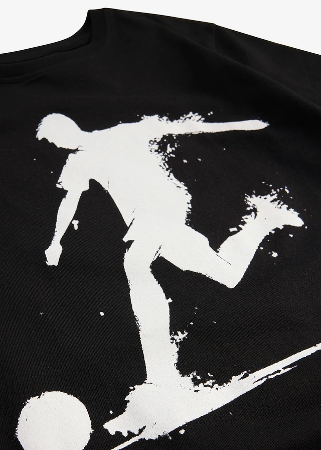 T-shirt van biologisch katoen • zwart met print • product-page.page-title-suffix