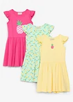 verde-mentă deschis +galben deschis+roz-pinklady cu imprimeu