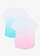 T-shirt met biologisch katoen (set van 2), Kleur: roze+aqua