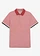 Jersey poloshirt van puur katoen, korte mouw, Kleur: woestijnrood grafische print