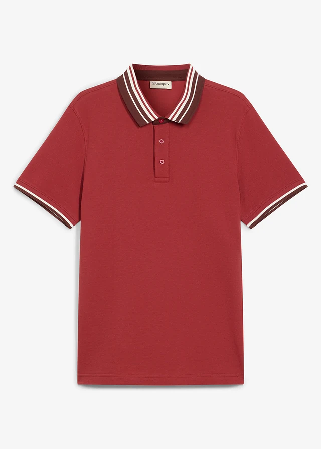 Bluză polo piqué din bumbac organic 100%, culoare: oliv-auriu-oliv închis-ecru