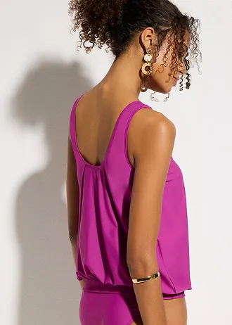 Maiou de baie tankini, cu croială balon • lila • magazin bonprix