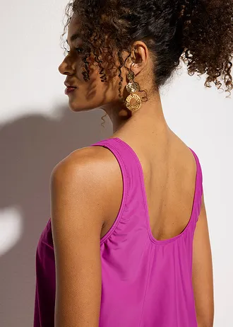 Maiou de baie tankini, cu croială balon • lila • magazin bonprix