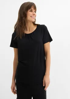 Komplet do karmienia: T-shirt, krótkie spodnie, legginsy (3 części) • czarny • sklep bonprix