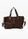 Sac à main en cuir velours, Couleur: marron
