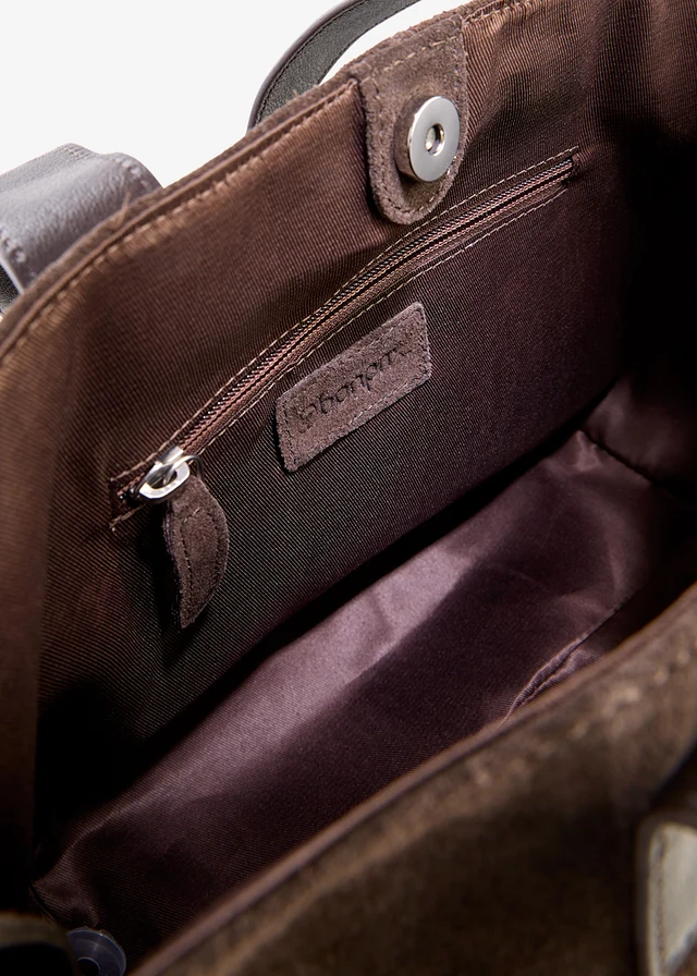 Handtas van suède • bruin • product-page.page-title-suffix