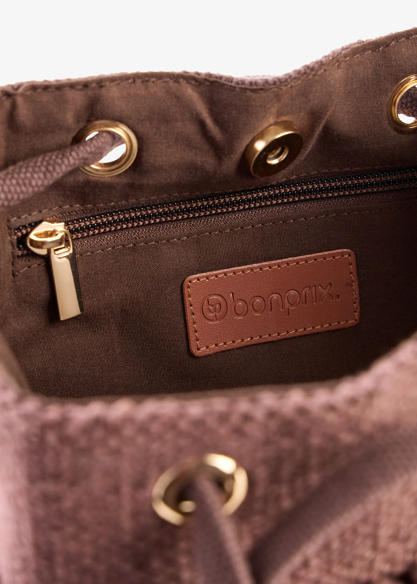 Buideltas met structuur • bruin • bonprix online shop