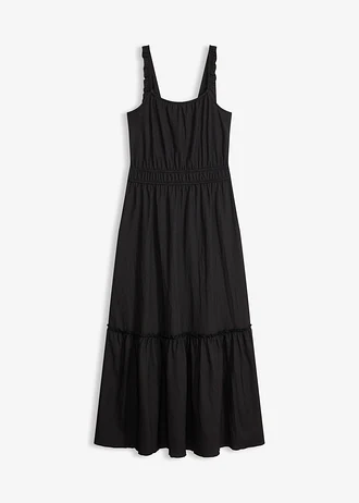 Robe longue en jersey texturé
