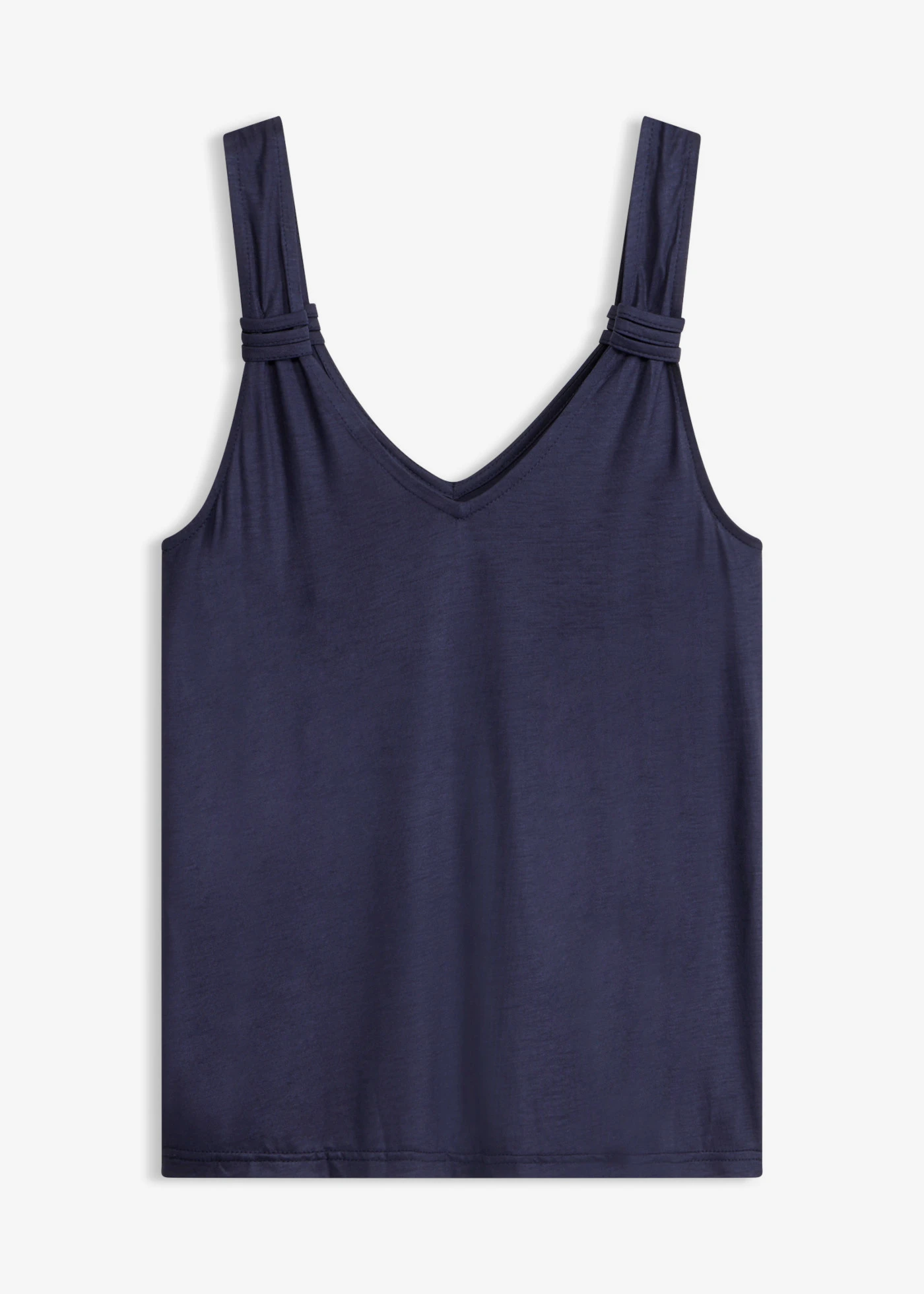 Jersey top van puur viscose • donkerblauw • bonprix online shop