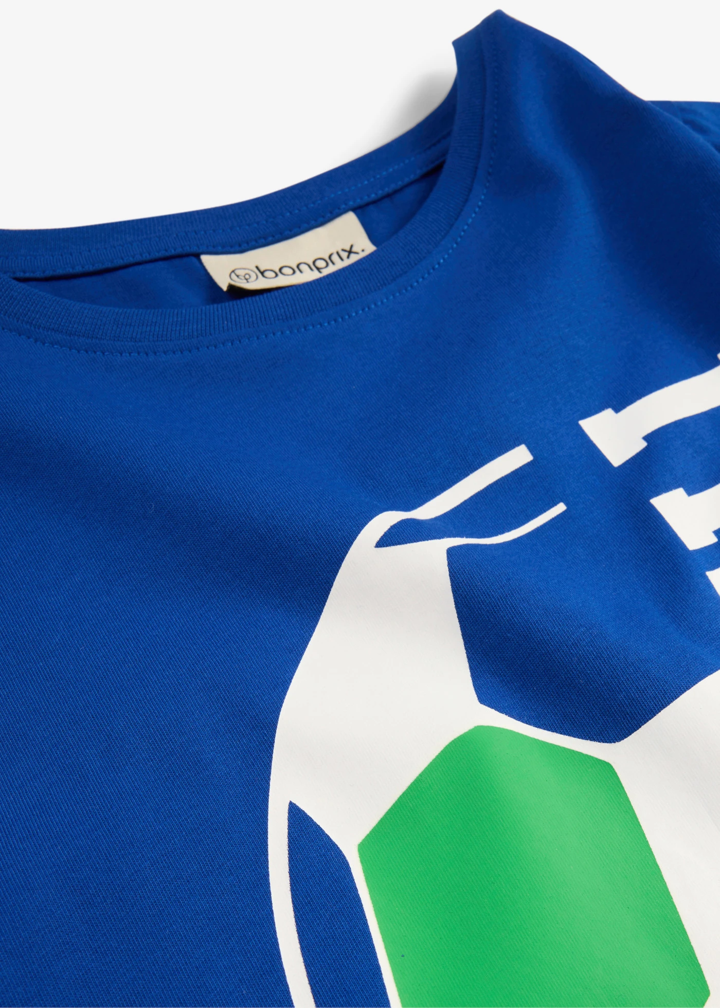 T-shirt Italie 100% coton • bleu cobalt imprimé • Boutique bonprix