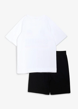 T-shirt i bermudy z dżerseju z miękkiej bawełny organicznej (komplet 2-cz.)