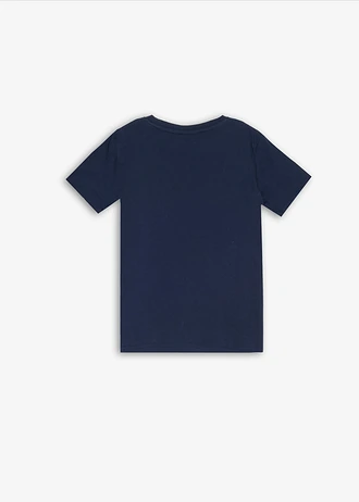 T-shirt z czystej bawełny organicznej zdobiony dwustronnymi cekinami