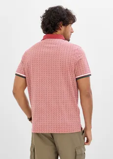 Polo en jersey 100% coton • rouge désert graphique • Boutique bonprix