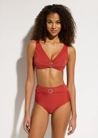 Bikiny bustier (2-dielne), farba: papriková