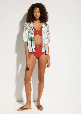Bikiny bustier (2-dielne), farba: papriková
