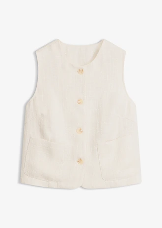 Bodywarmer met ronde hals