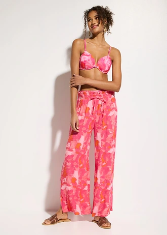 Bikiny s kosticemi (2dílná souprava) • korálovo-pink s potiskem • bonprix obchod