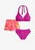 Bikini et short de bain (ens. 3 pces), Couleur: violet-multicolore floral