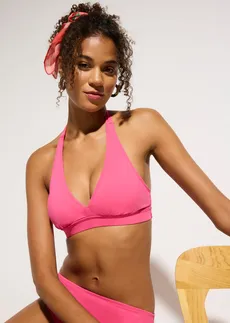 Haut de maillot dos nu à encolure V • rose vif • Boutique bonprix