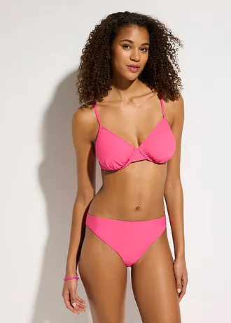 Sutien de baie cu armătură și încrețituri în lateral • pink • magazin bonprix