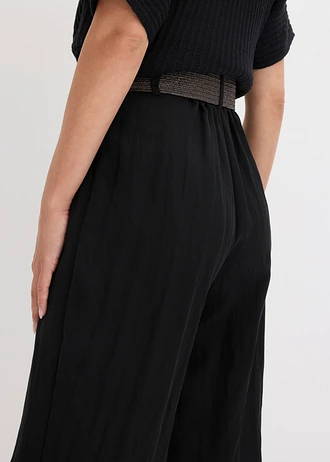 Bermuda van een zachte viscosemix • zwart • bonprix online shop