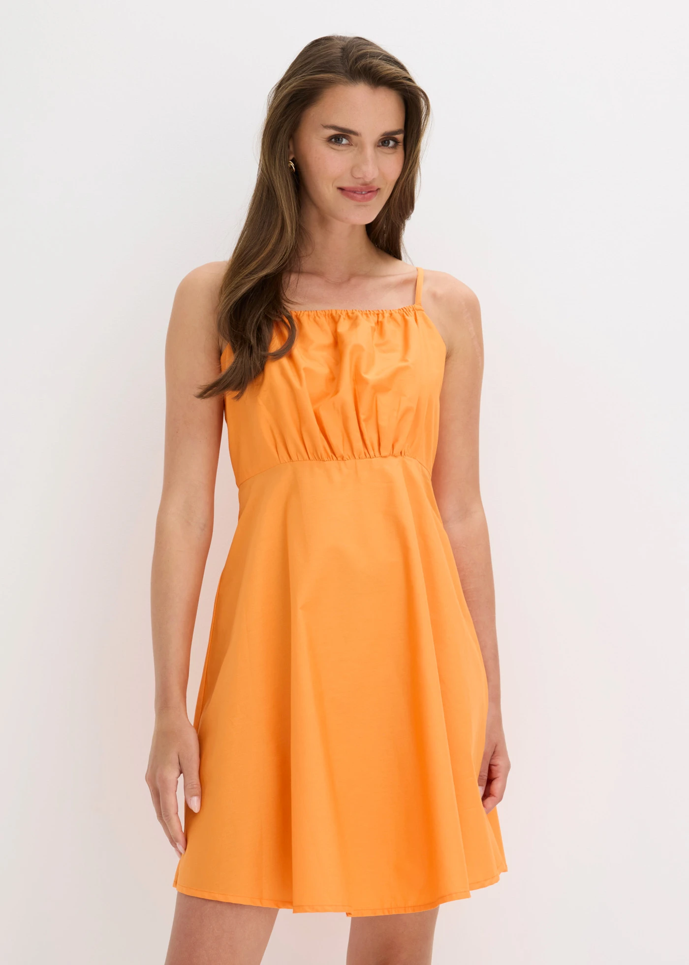 Robe courte 100% coton • orange vif • Boutique bonprix
