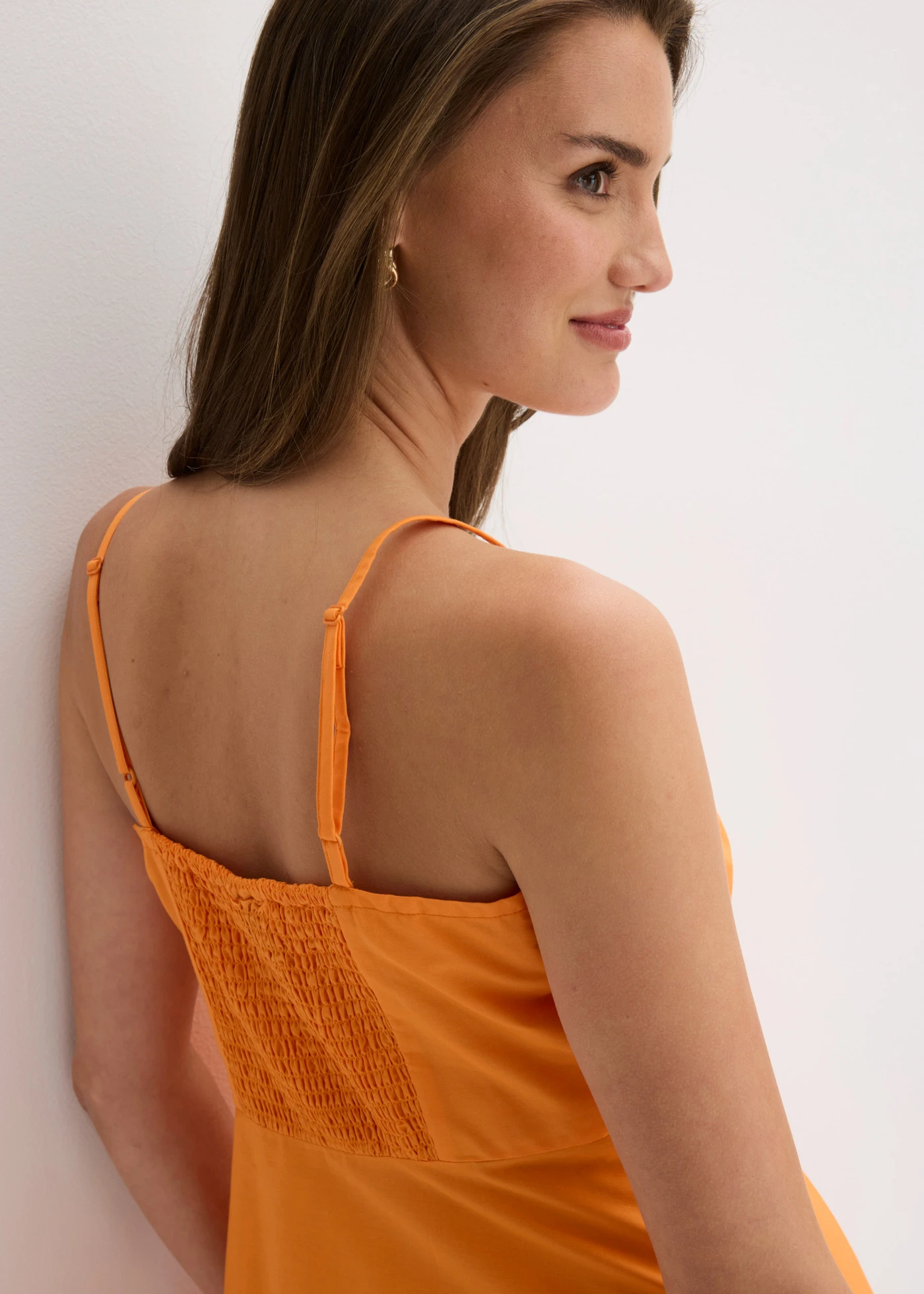 Robe courte 100% coton • orange vif • Boutique bonprix