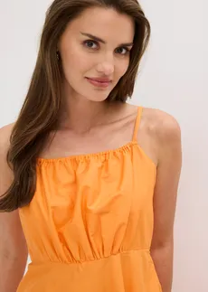 Robe courte 100% coton • orange vif • Boutique bonprix