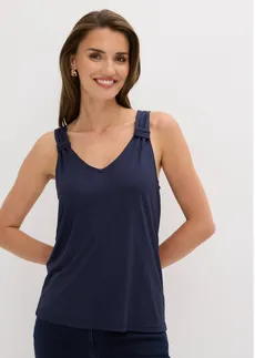 Top en jersey 100% viscose • bleu foncé • Boutique bonprix