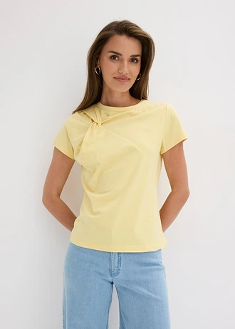 Bluză din bumbac • galben pastel • magazin bonprix